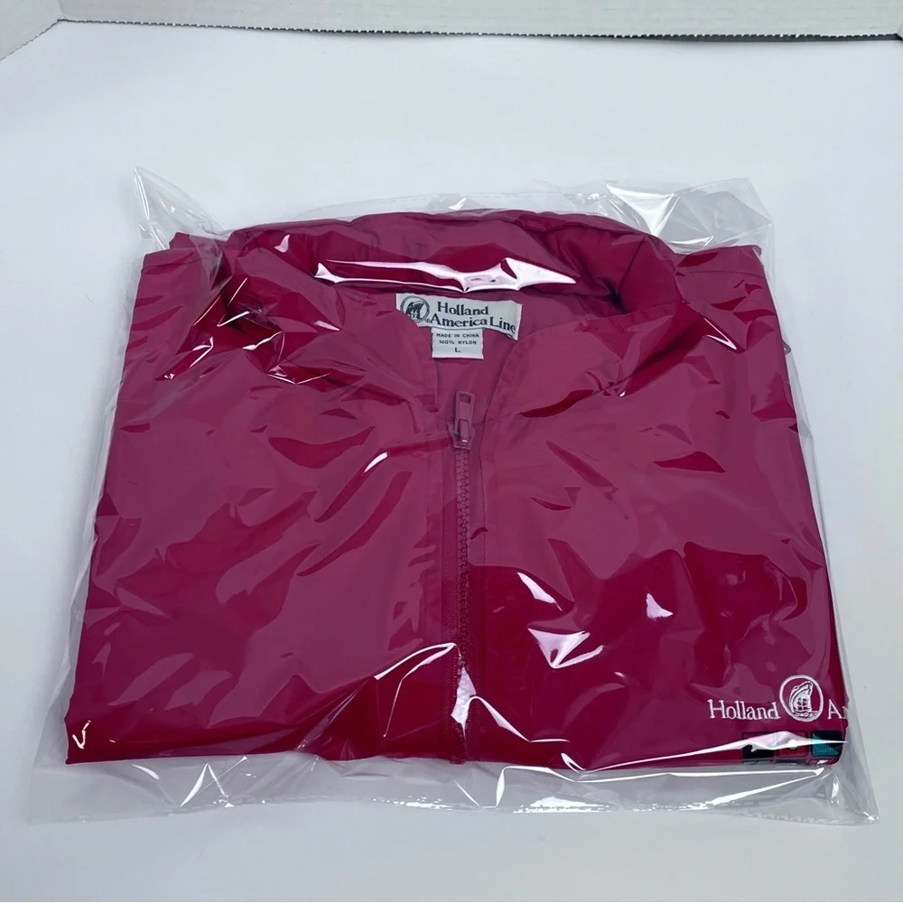 Holland America Cruise Line Men's Logo Lightweight Windbreaker Size L; Travel